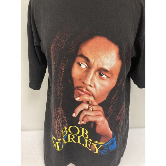 Bob Marley Exodus Legend Album Cover T-Shirt L Front and Back Black and White - Picture 5 of 6